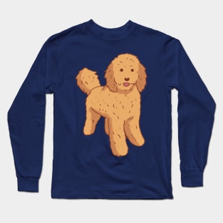 Cute Golden doodle art Long Sleeve T-Shirt